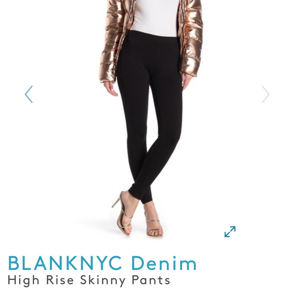 Blanknyc 27 black skinny legging new
